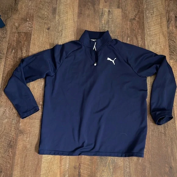 Mens Puma 1/4 Zip Sweater - Picture 1 of 4
